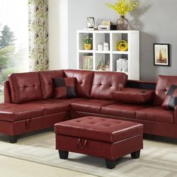 Pablo Red Sectional

