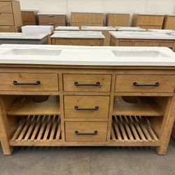 60” Bathroom Vanity- New! 