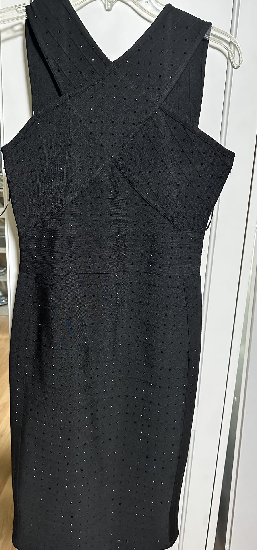 Black Bandage Midi Dress