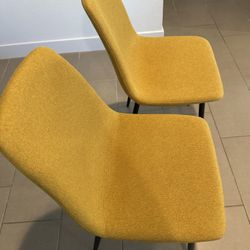  Tapscott 19" H   Upholstered  yellow side chairs (set of 2 )