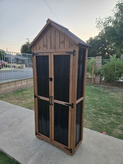 Narrow (67 ″ Tall) Outdoor Storage Cabinet with Adjustable Shelves