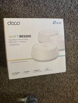 Deco 7 Dual-Band BE5000 WiFi 7 Mesh Wi-Fi System 4-Stream 5 Gbps, 240 Mhz