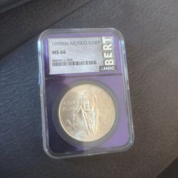 Slabbed sliver coin