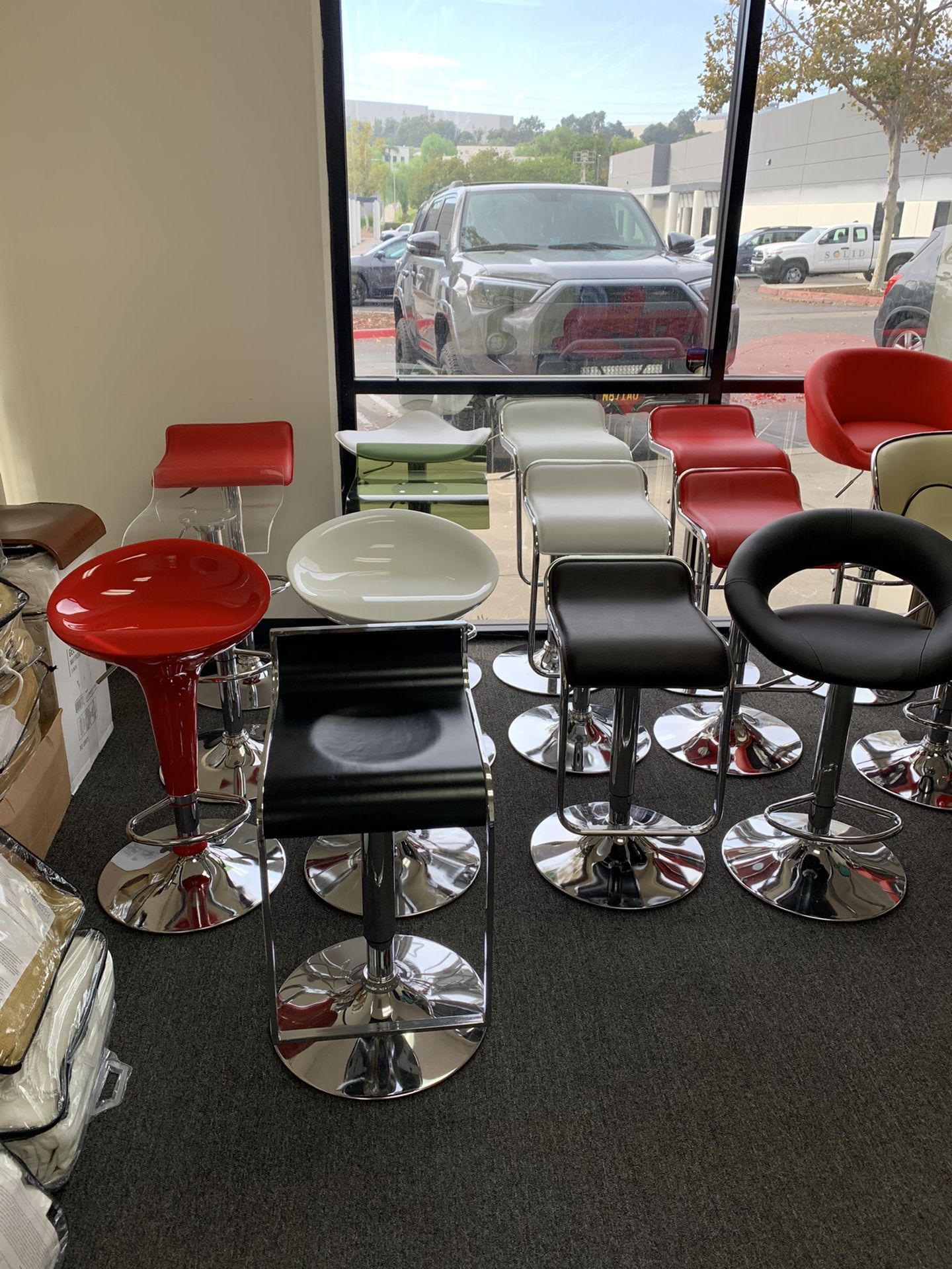 Modern Adjustable Bar Stools (Open Box) $25-30/ea
