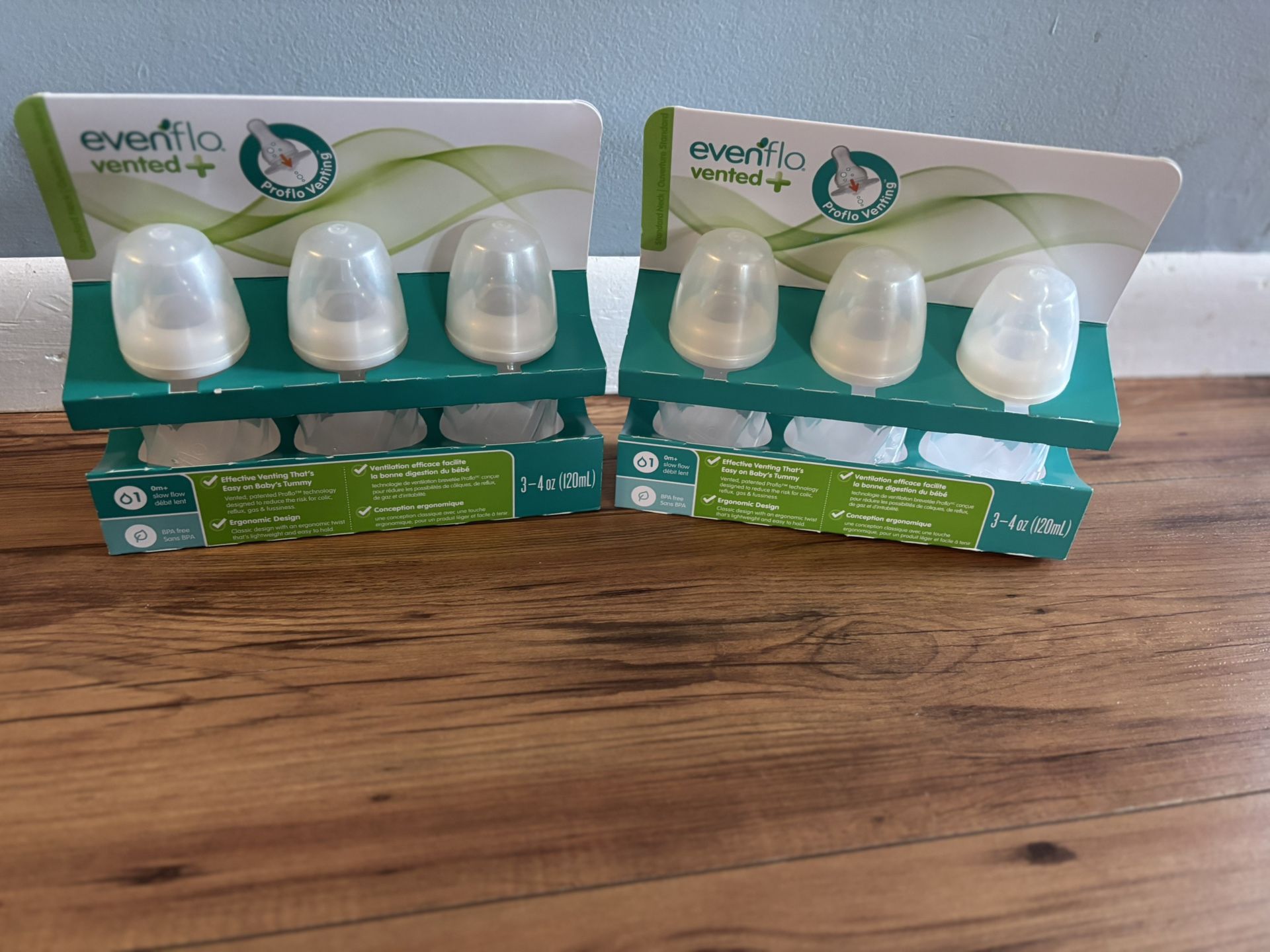 Evenflo Vented+ Baby Bottles – 2 Packs (New)