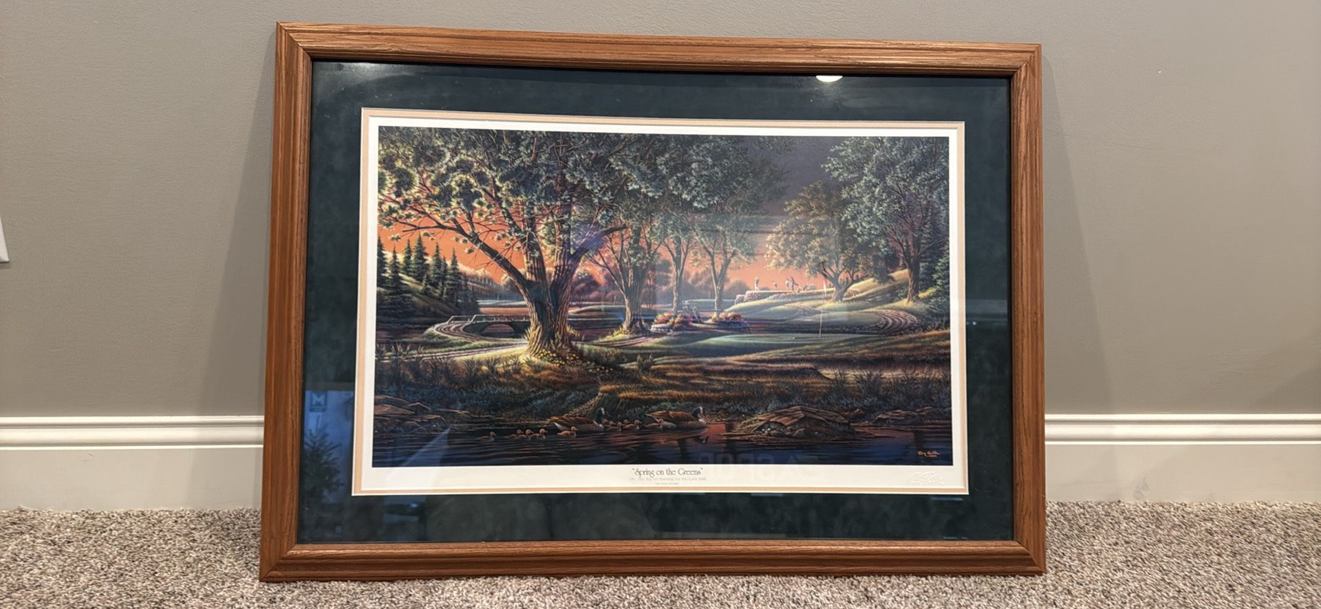 Authentic Terry Redlin “Spring On The Greens”