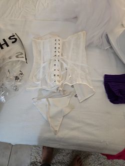 Costume White Corset With Thong 