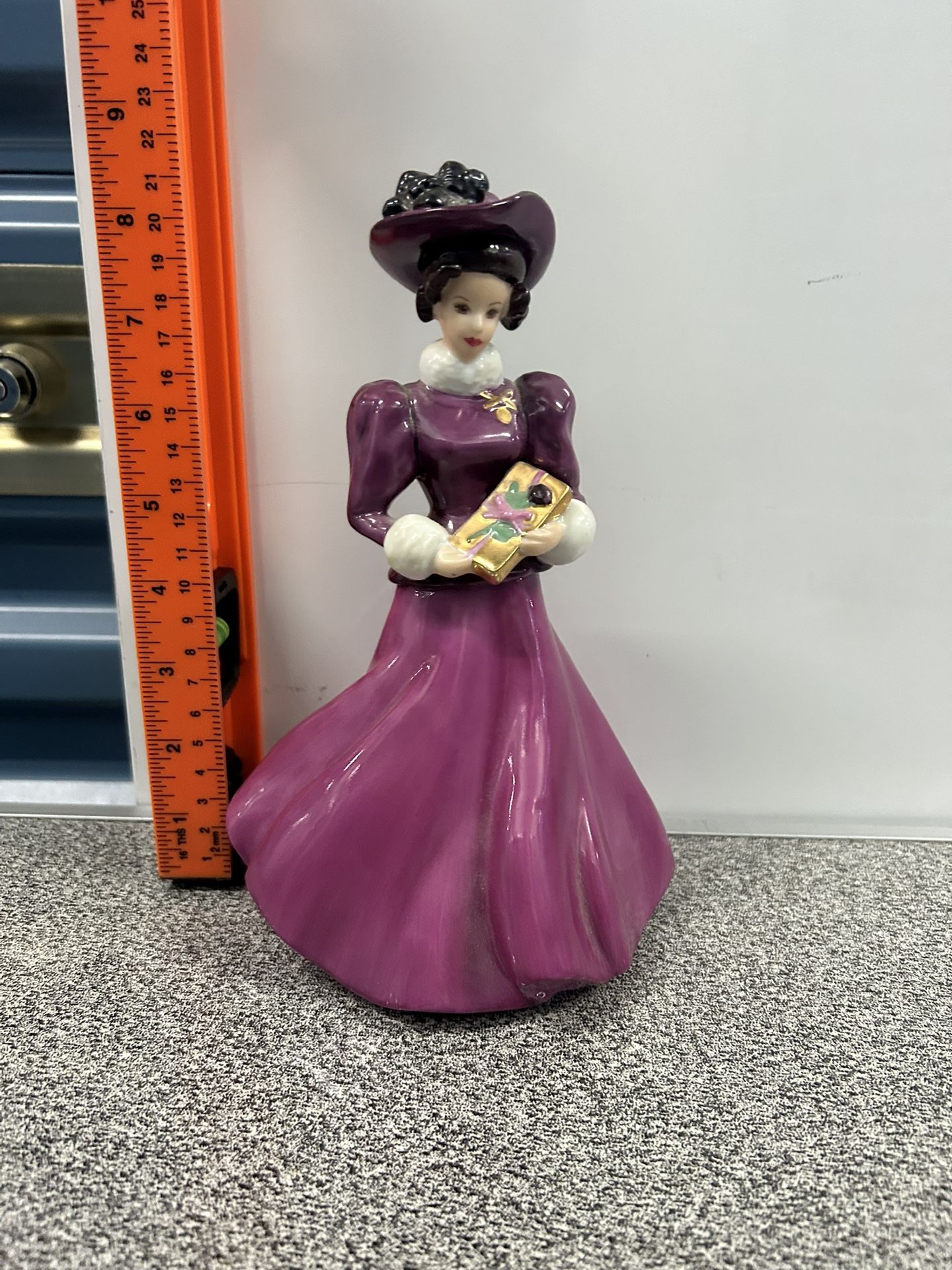 Vintage Hallmark Holiday Ceramic Barbie Figure Winter Holiday Numbered