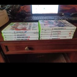 XBOX 360 FUTBOL-FOOTBALL GAMES BUNDLE $100 FINAL PRICE 