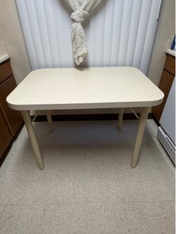 White vintage 4 seat dining table only