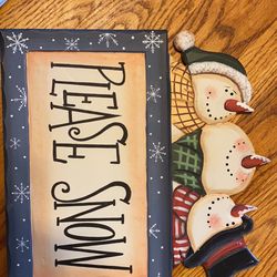 Snowman Sign