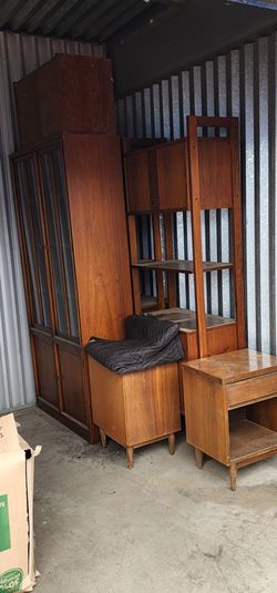 Mid century China cabinet,bookcase,bedroom night stands