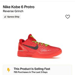 Nike Kobe 6 Protro Reverse Grinch 