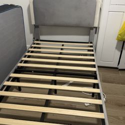 LED Upholstered Platform Bed 