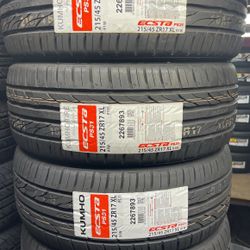 215/45/17 Kumho Tires 