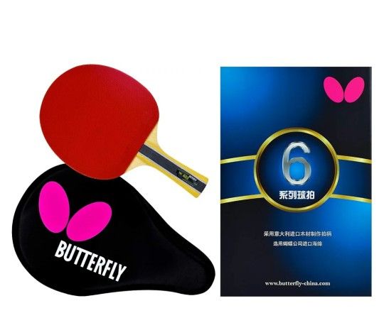 Butterfly B603FL Ping Pong Paddle Set | 1 Table Tennis Racket | 1 Ping Pong Paddle Case| Tournament Butterfly Ping Pong Paddles | High Speed & Spin Ta