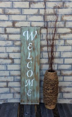 Handcrafted rustic wood signs