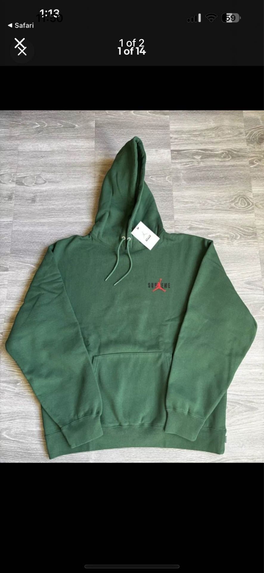 Brand  New Size Large 2024 Jordan Supreme Hoodie