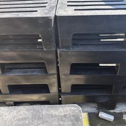 Total Of 12 Black Pallets