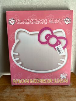 🎀 BRAND NEW Hello Kitty Neon Mirror Sign