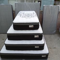 Queen Size Pillow Top Mattress 12" Thick.     Brand New Mattress.    Delivery Available.    Same Day Delivery 