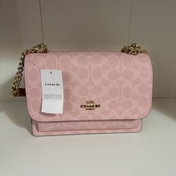 Pink klare crossbody bag