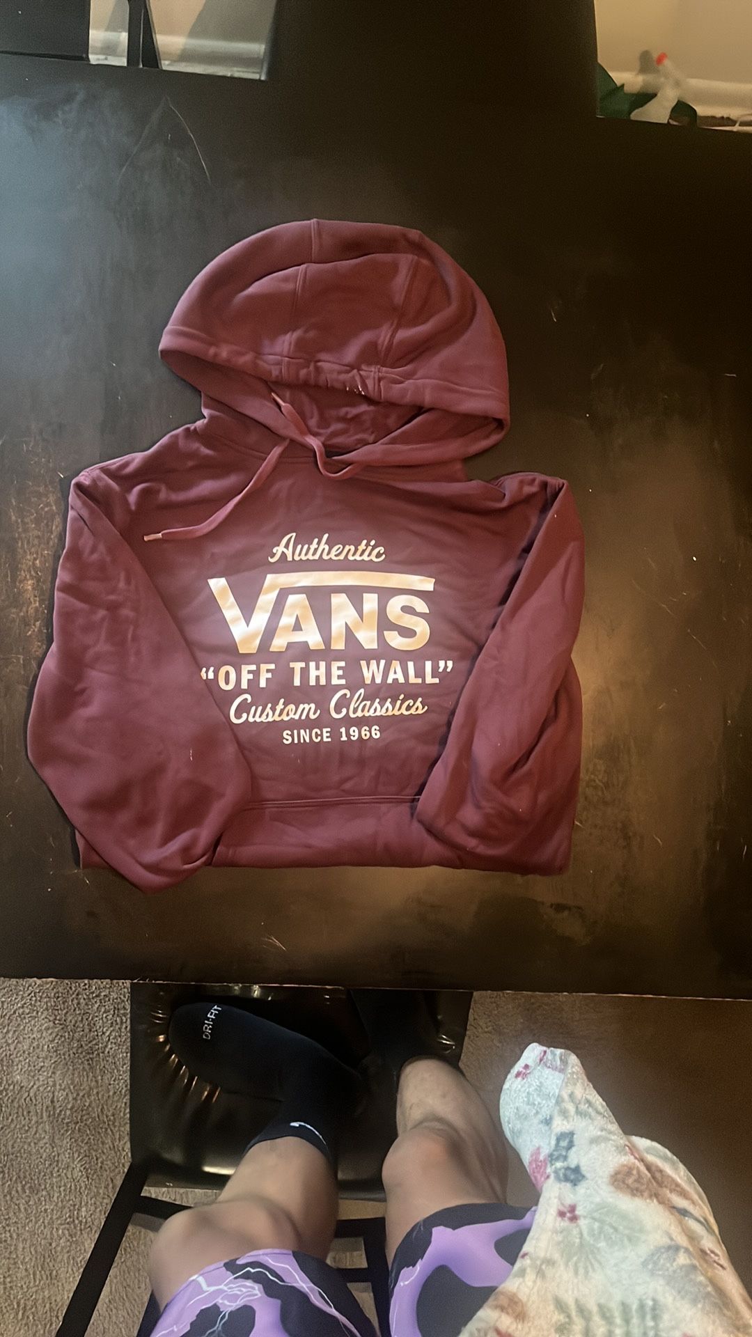 Vans Red Sweater Classic Logo Streetwear