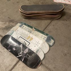 Used skate decks size 8.25