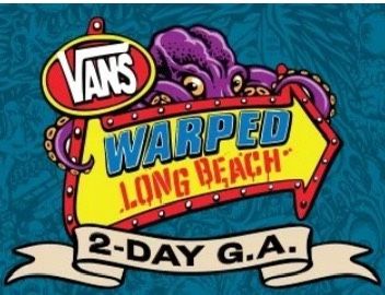 Warped Tour Long Beach 2 Tickets