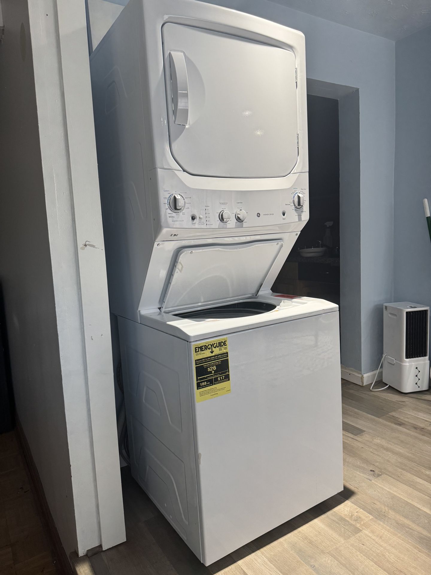 Large Stackable, washer and dryer