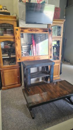 Custom rustic mirror