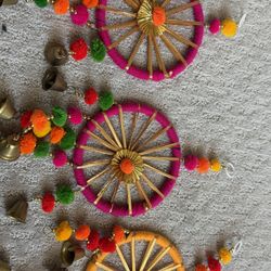 Indian Wall Hangings Decor Colorful Count 6