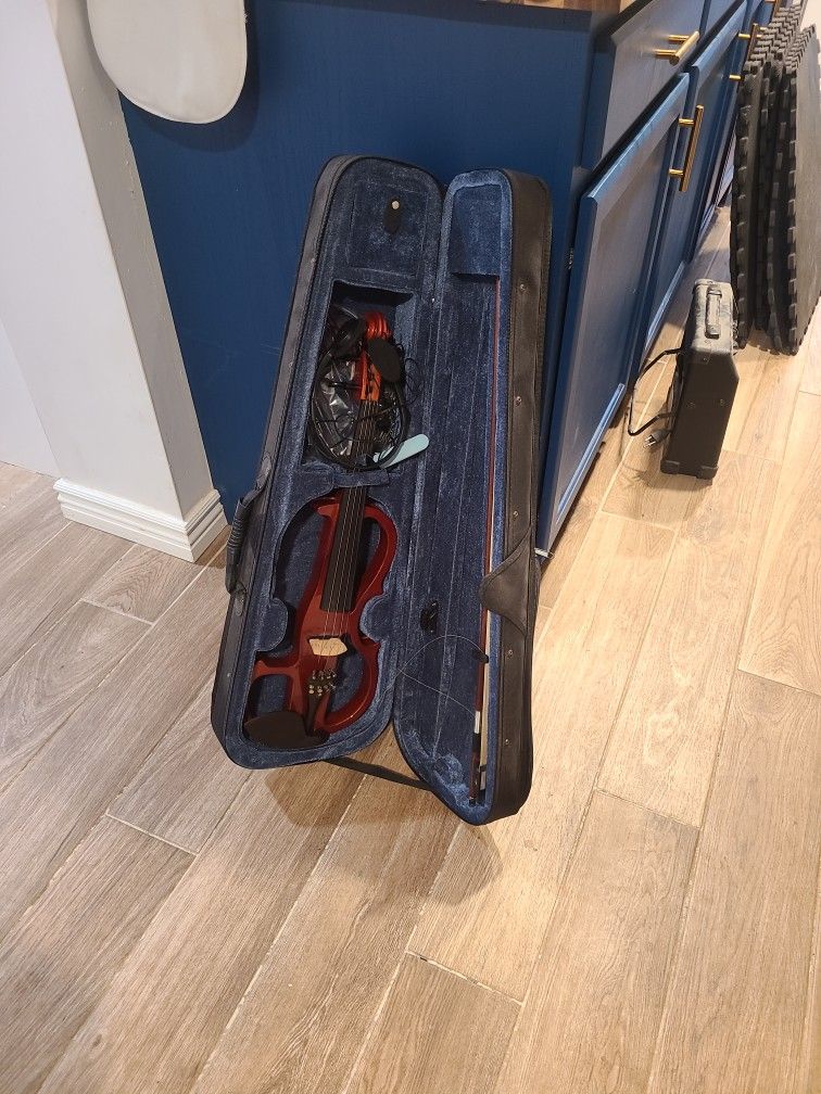 Electric Violin And Case