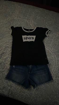 Girls short and Levi’s shirt size  12