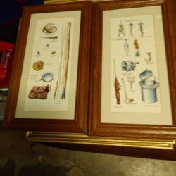 VINTAGES. FISHING  PICTURES. BOTH.  40 DOLLARS