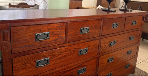 Dresser with mirror