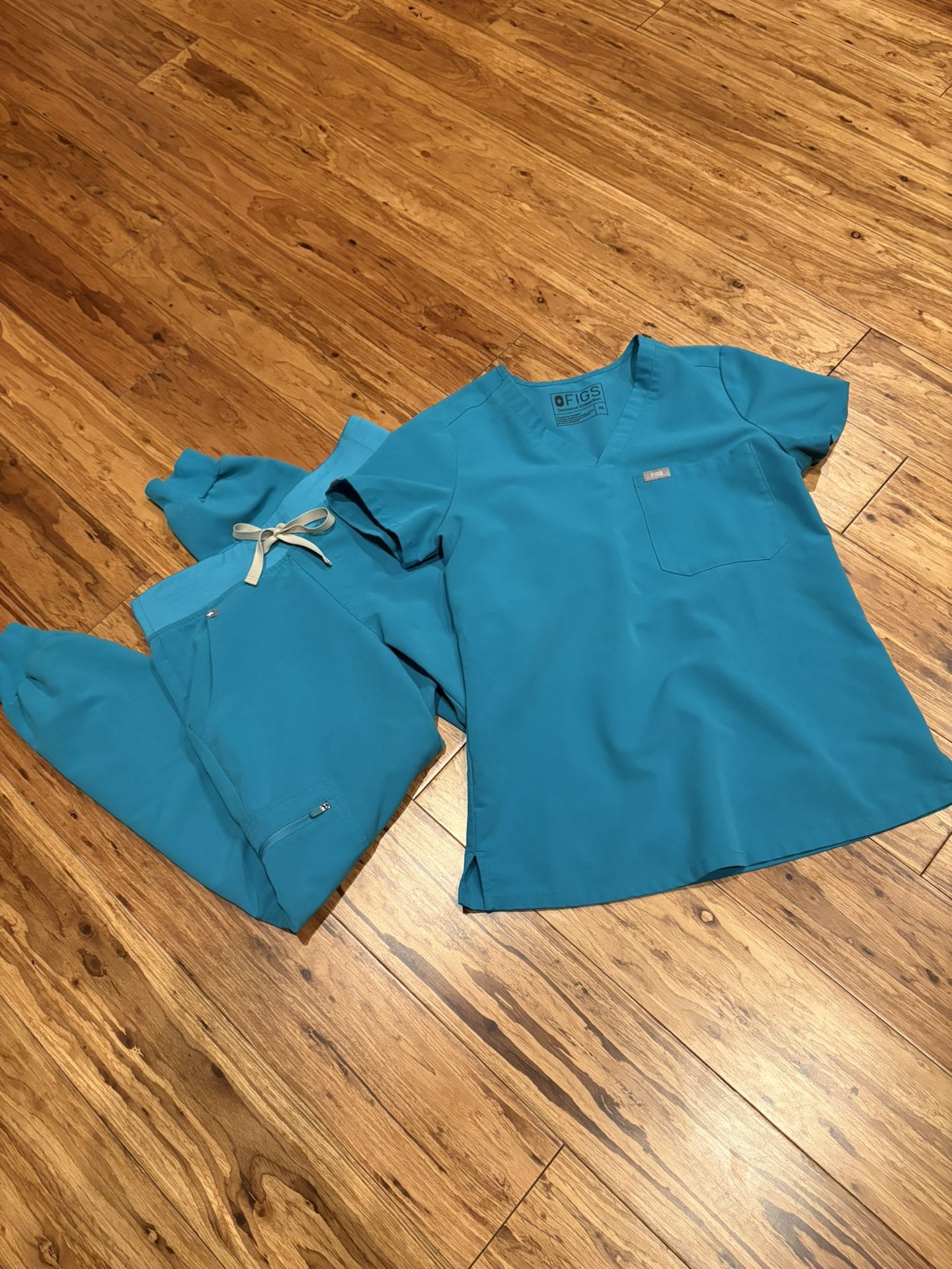 Figs Scrubs Set Joggers And Top Size Xs Teal