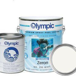 Olympics Pool Paint 2 part epoxy (white, gray oasis and gunzite primer)