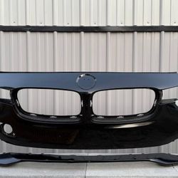 BMW 3 SERIES F30 BLACK FRONT BUMPER ORIGINAL 2016 2017 2018 2019