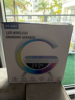 BT-3401 LED wireless charging speaker