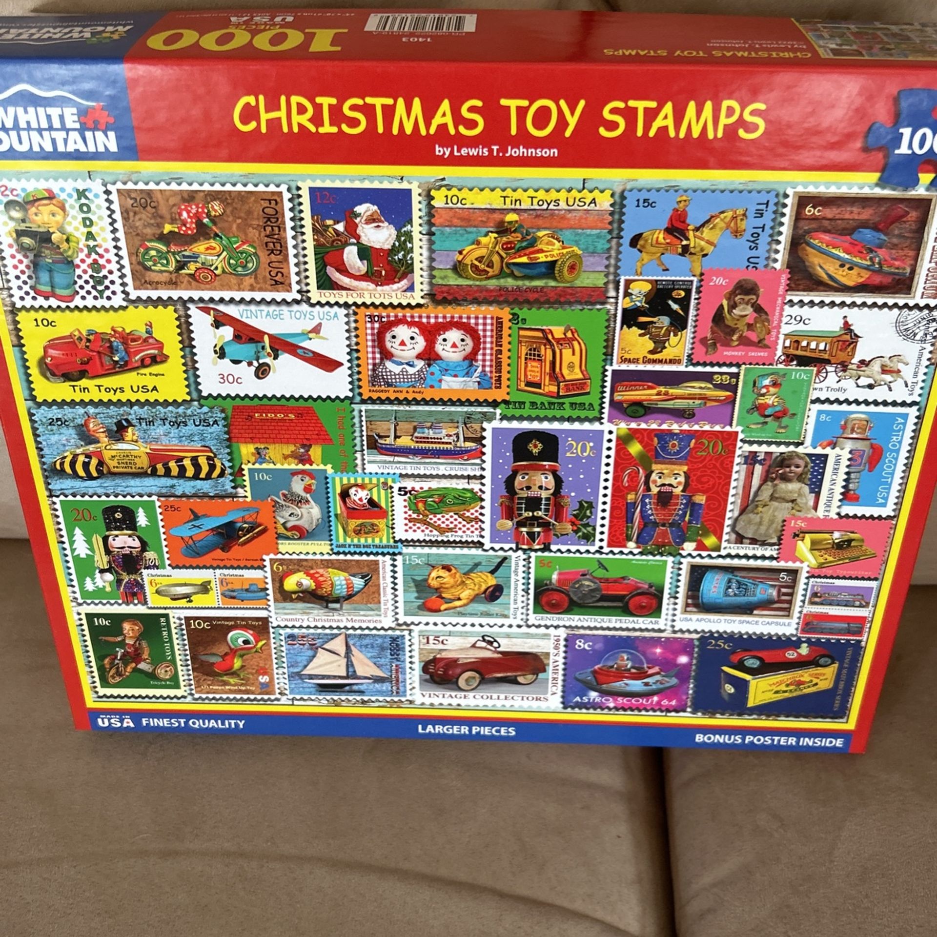 Christmas Toy Stamps Jigsaw Puzzle 