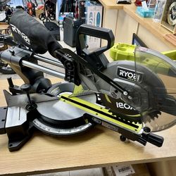 RYOBI ONE+ HP 18V Brushless Cordless 10 in. Sliding Compound Miter Saw Kit