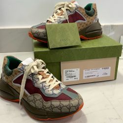 Genuine Gucci Rhyton Monogram Sneakers!