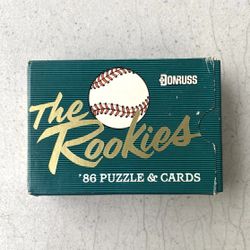 Vtg 1986 Donruss The Rookies Puzzle and Cards