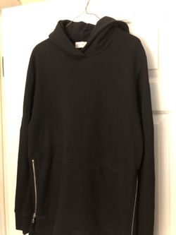 John Elliott Villain Black Hoodie Sweatshirt Size 3