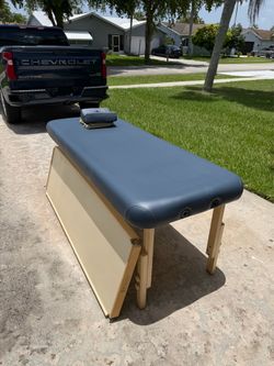 Master Massage 30” Laguna Comfort Wooden Stationary Massage Spa Table - Height Adjustable