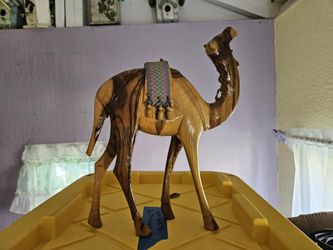 Hand Carved Camel Figurine