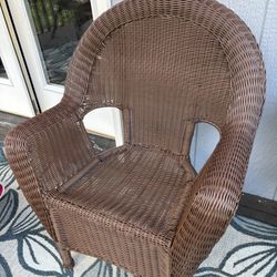 Set of Resin Wicker Patio Chairs