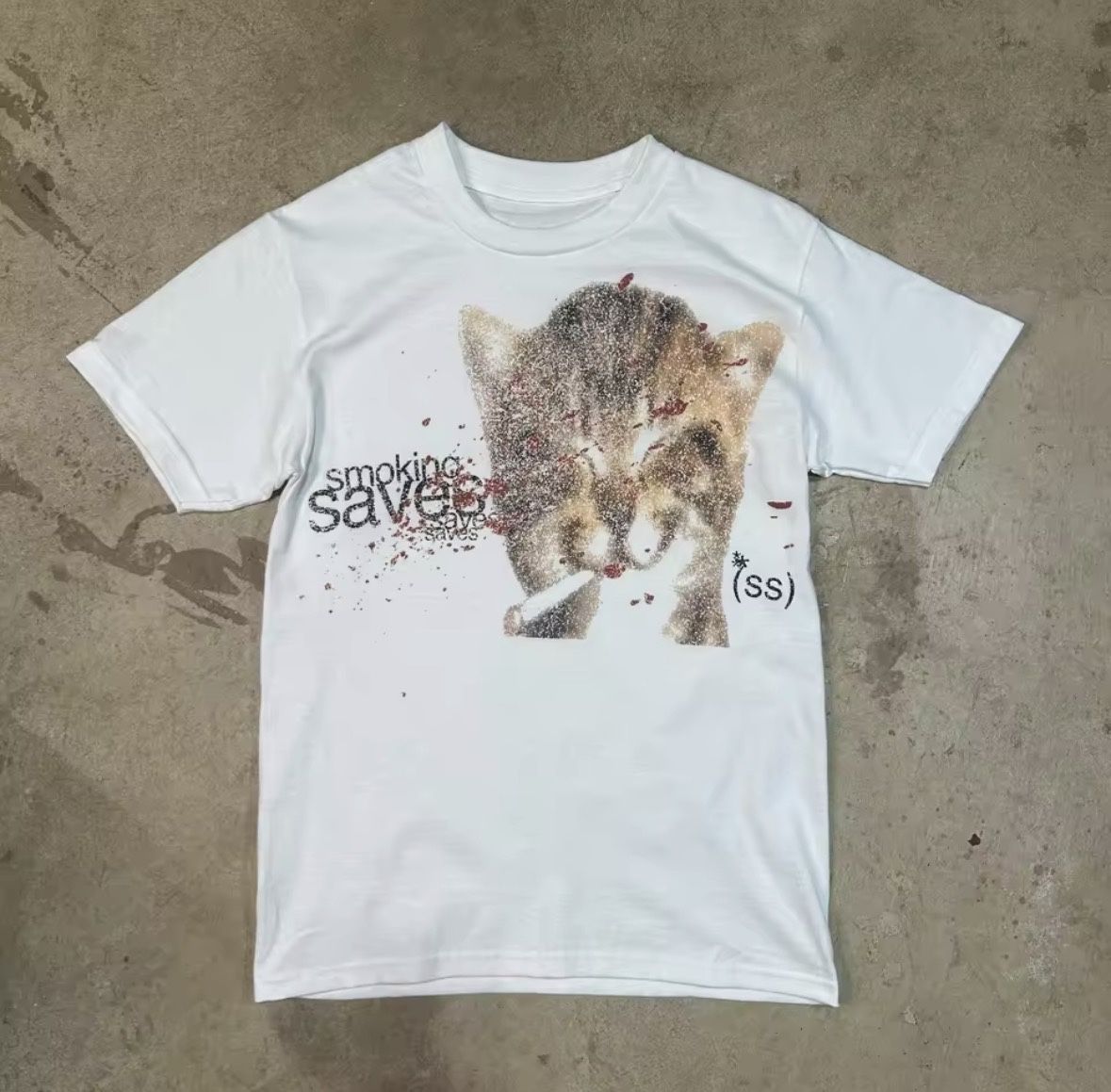 smoking kils shirt cat logo