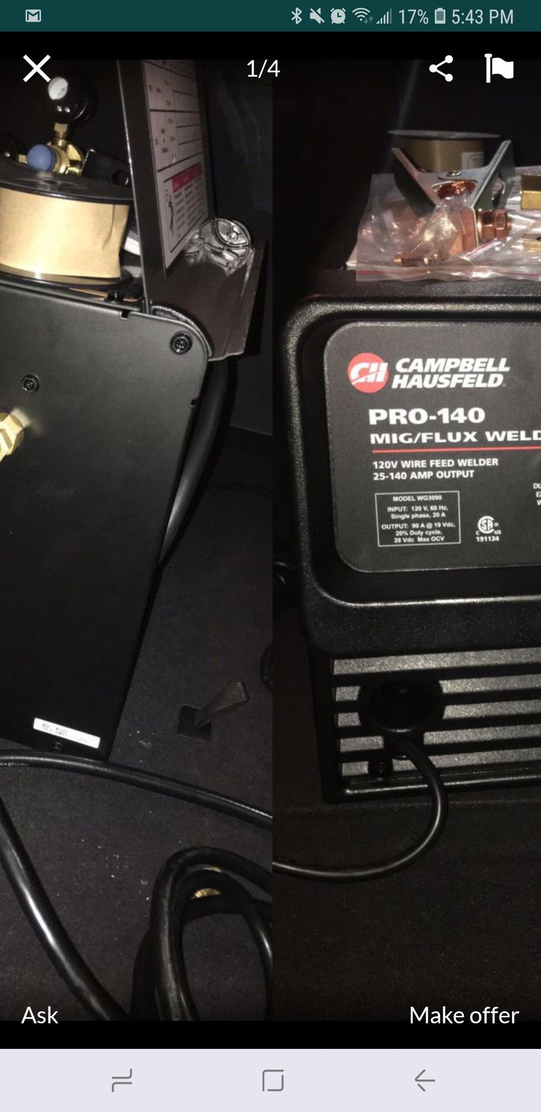 Campbell Hausfeld- Pro 140 MIG/Flux Welder